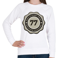 PRINTFASHION 77 - Női pulóver - Fehér női pulóver, kardigán