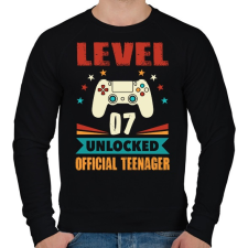 PRINTFASHION 7 éves gamer - Férfi pulóver - Fekete férfi pulóver, kardigán