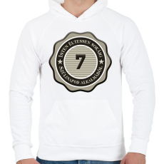 PRINTFASHION 7 - Férfi kapucnis pulóver - Fehér