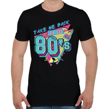 PRINTFASHION 80-as évek - Férfi póló - Fekete férfi póló