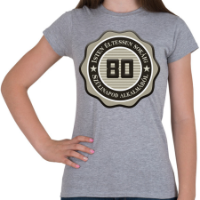 PRINTFASHION 80 - Női póló - Sport szürke női póló