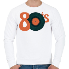 PRINTFASHION 80as évek - Férfi pulóver - Fehér férfi pulóver, kardigán