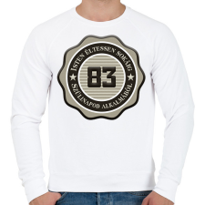 PRINTFASHION 83 - Férfi pulóver - Fehér férfi pulóver, kardigán