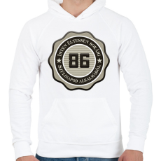PRINTFASHION 86 - Férfi kapucnis pulóver - Fehér