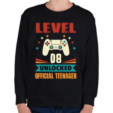 PRINTFASHION 8 éves gamer - Gyerek pulóver - Fekete gyerek pulóver, kardigán
