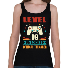 PRINTFASHION 8 éves gamer - Női atléta - Fekete