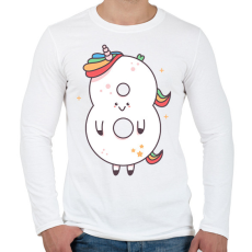 PRINTFASHION 8 éves unikornis - Férfi hosszú ujjú póló - Fehér