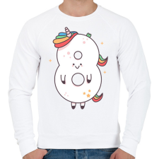 PRINTFASHION 8 éves unikornis - Férfi pulóver - Fehér férfi pulóver, kardigán