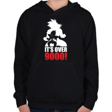 PRINTFASHION 9000-es szint felett! - Gyerek kapucnis pulóver - Fekete gyerek pulóver, kardigán