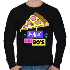 PRINTFASHION 90-es évek - Férfi pulóver - Fekete férfi pulóver, kardigán