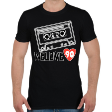 PRINTFASHION 90's  - Férfi póló - Fekete férfi póló