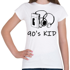 PRINTFASHION 90's kid - Női póló - Fehér
