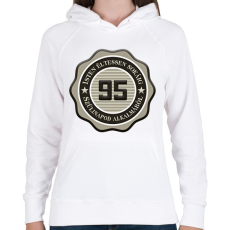 PRINTFASHION 95 - Női kapucnis pulóver - Fehér