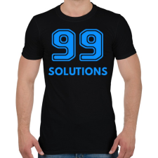 PRINTFASHION 99 SOLUTIONS - Férfi póló - Fekete férfi póló