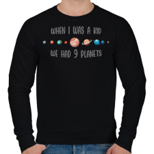 PRINTFASHION 9 bolygó - Férfi pulóver - Fekete férfi pulóver, kardigán