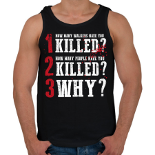 PRINTFASHION A 3 kérdés - Férfi atléta - Fekete atléta, trikó