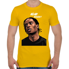 PRINTFASHION A$AP ROCKY - Férfi póló - Sárga férfi póló