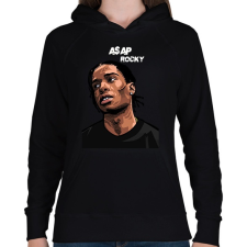 PRINTFASHION A$AP ROCKY - Női kapucnis pulóver - Fekete női pulóver, kardigán