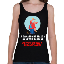 PRINTFASHION a bánatomat italba akartam fojtani - Női atléta - Fekete női trikó