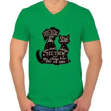 PRINTFASHION A barátok.. - Férfi V-nyakú póló - Zöld férfi póló
