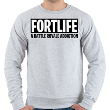PRINTFASHION A battle royale addiction - Fortnite - Férfi pulóver - Sport szürke férfi pulóver, kardigán