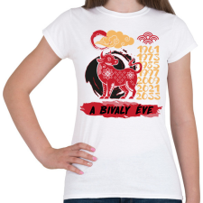 PRINTFASHION A bivaly éve - Női póló - Fehér női póló