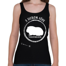 PRINTFASHION A bizalom köre - A tengerimalacom (fehér) - Női atléta - Fekete női trikó