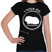 PRINTFASHION A bizalom köre - A tengerimalacom (fehér) - Női póló - Fekete női póló