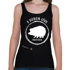 PRINTFASHION A bizalom köre - Sündisznóm (fehér) - Női atléta - Fekete