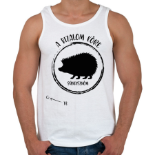 PRINTFASHION A bizalom köre - Sündisznóm (fekete) - Férfi atléta - Fehér atléta, trikó