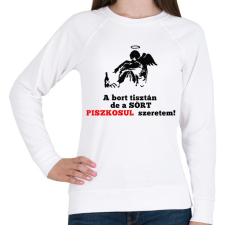 PRINTFASHION a bort tisztán - Női pulóver - Fehér női pulóver, kardigán