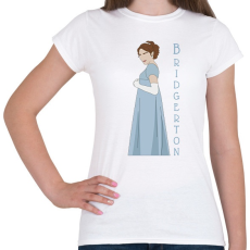 PRINTFASHION A Bridgerton család - Daphne - Női póló - Fehér