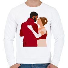 PRINTFASHION A Bridgerton család - Férfi pulóver - Fehér férfi pulóver, kardigán
