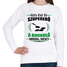 PRINTFASHION A burkoló mindig menő - Női pulóver - Fehér női pulóver, kardigán