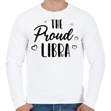 PRINTFASHION A büszke mérleg - Férfi pulóver - Fehér