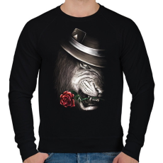 PRINTFASHION A bűvész - Férfi pulóver - Fekete