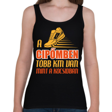 PRINTFASHION A cipőmben - Női atléta - Fekete