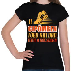 PRINTFASHION A cipőmben - Női póló - Fekete