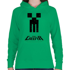 PRINTFASHION A creeper - Női kapucnis pulóver - Zöld női pulóver, kardigán
