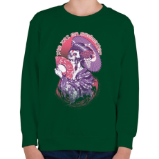 PRINTFASHION A csábítás művészete - Gyerek pulóver - Sötétzöld