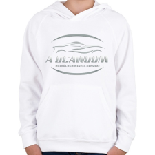 PRINTFASHION A deawoom nélkül - Gyerek kapucnis pulóver - Fehér gyerek pulóver, kardigán