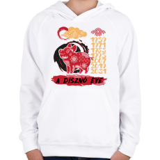 PRINTFASHION A disznó éve - Gyerek kapucnis pulóver - Fehér