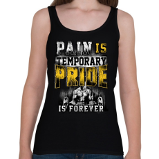 PRINTFASHION A fájdalom átmeneti, de a büszkeség örök - Női atléta - Fekete