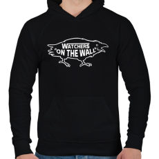 PRINTFASHION A fal őrzői - Férfi kapucnis pulóver - Fekete