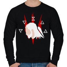 PRINTFASHION A fehér farkas - Férfi pulóver - Fekete