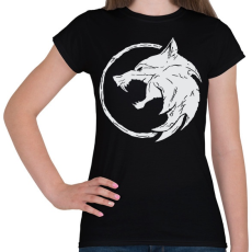 PRINTFASHION A Fehér Farkas - Női póló - Fekete