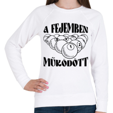 PRINTFASHION A fejemben működött - Női pulóver - Fehér