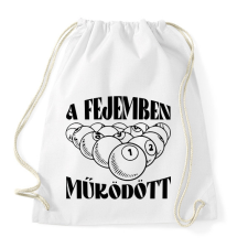 PRINTFASHION A fejemben működött - Sportzsák, Tornazsák - Fehér tornazsák