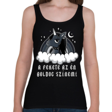 PRINTFASHION A fekete az én boldog színem! - Női atléta - Fekete női trikó