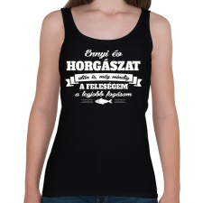 PRINTFASHION A feleségem a legjobb fogásom - Női atléta - Fekete női trikó